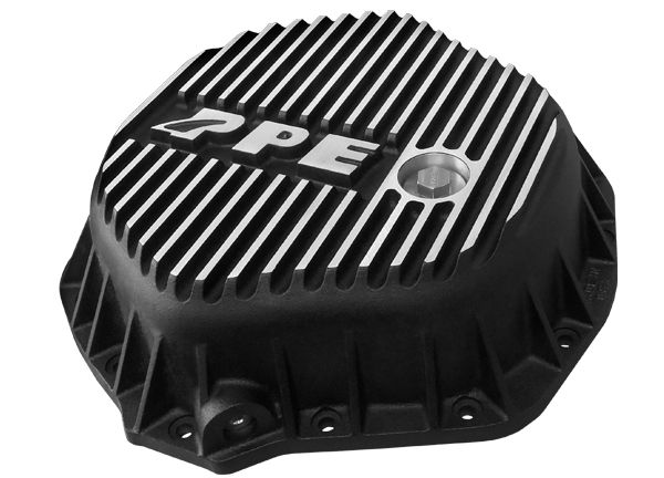 Heavy Duty Aluminum Rear Differential Cover GM/Dodge 2500HD/3500HD Brushed PPE Diesel