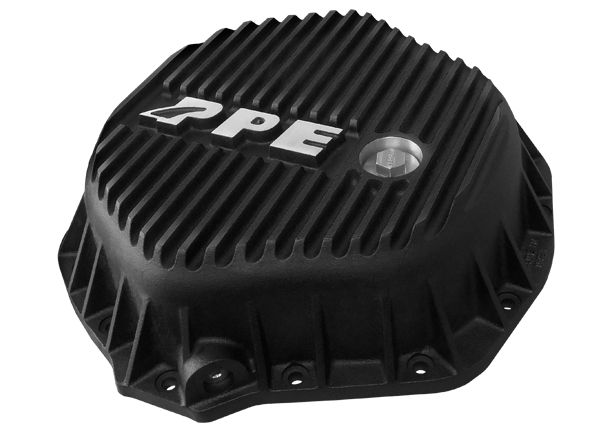 Heavy Duty Aluminum Rear Differential Cover GM/Dodge 2500HD/3500HD Black PPE Diesel