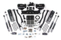 4 Inch Lift Kit w/ 4-Link Ram 3500 19-24 4WD Diesel With Factory Rear Overload Leaf 6 Bolt Fox 2.0 Performance Shocks