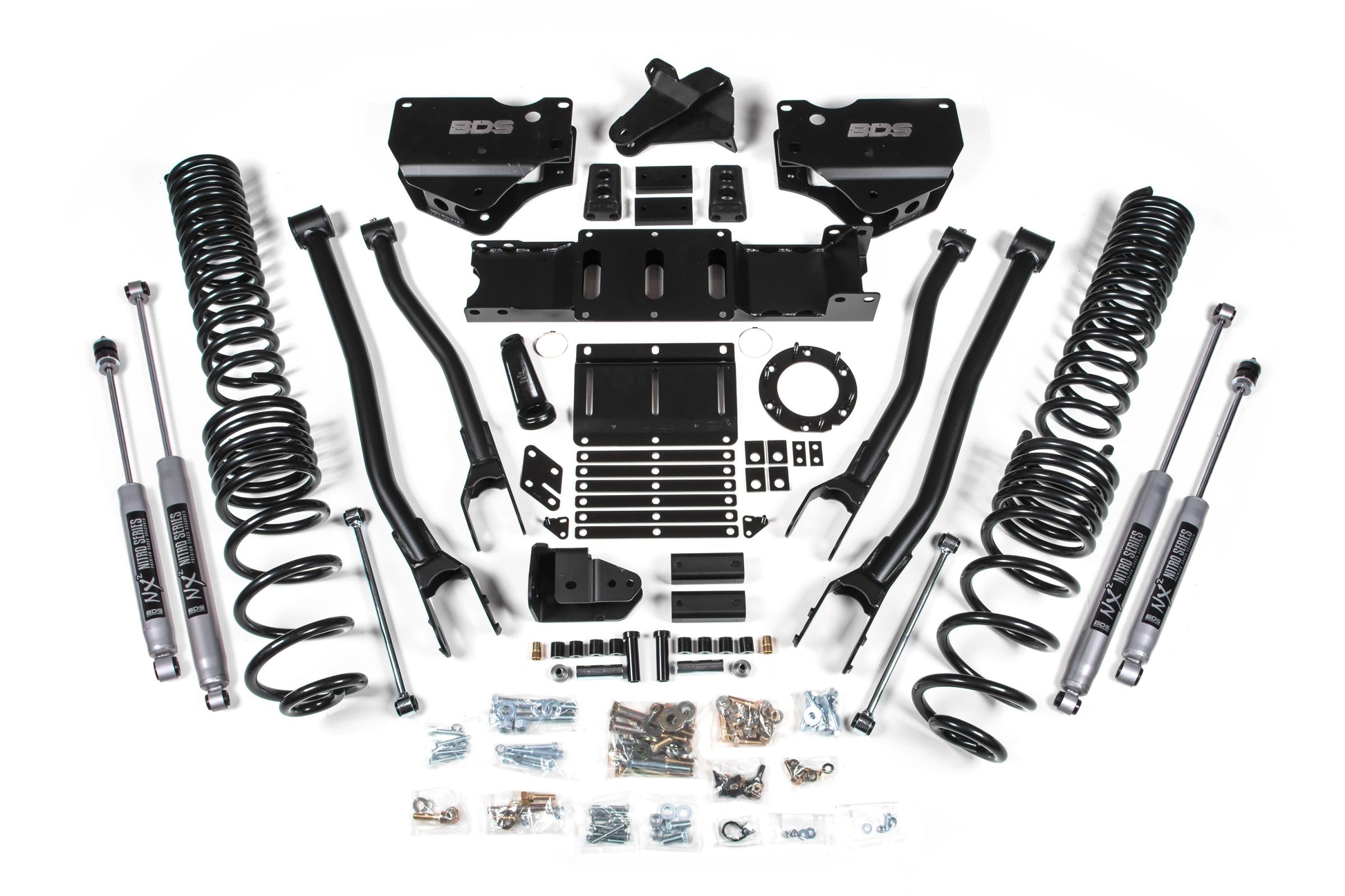 6 Inch Lift Kit w/ 4-Link Ram 2500 19-24 4WD Diesel NX2 Nitro Shocks