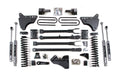 4 Inch Lift Kit w/ 4-Link Ford F250/F350 Super Duty 11-16 4WD Diesel Leaf Springs NX2 Nitro