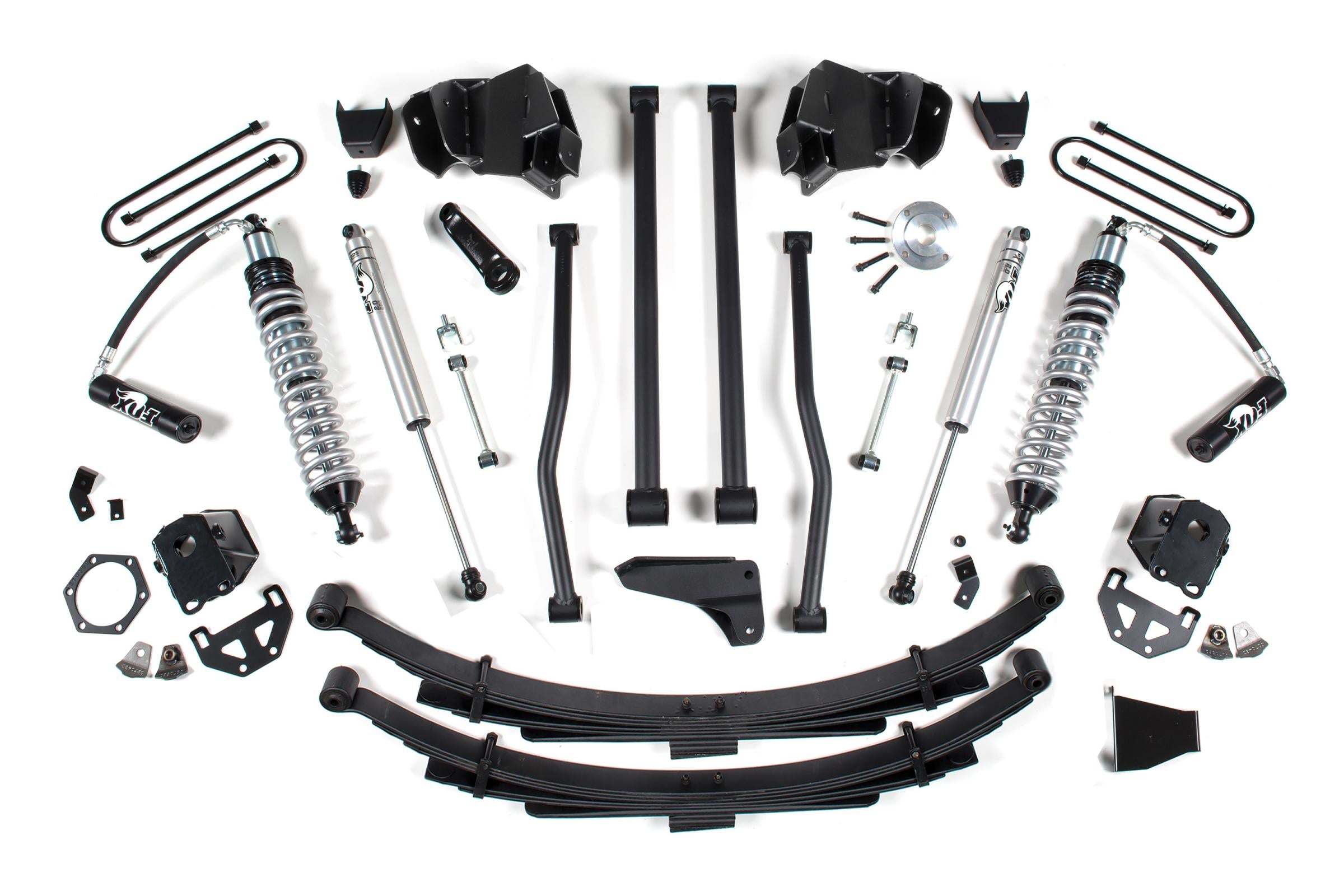 6 Inch Lift Kit Long Arm & FOX 2.5 Coil-Over Conversion Dodge Ram 2500/3500 03-07 4WD Fox 2.5 Performance Shocks Diesel Rear Leaf Springs Fox 2.5 Performance Shocks