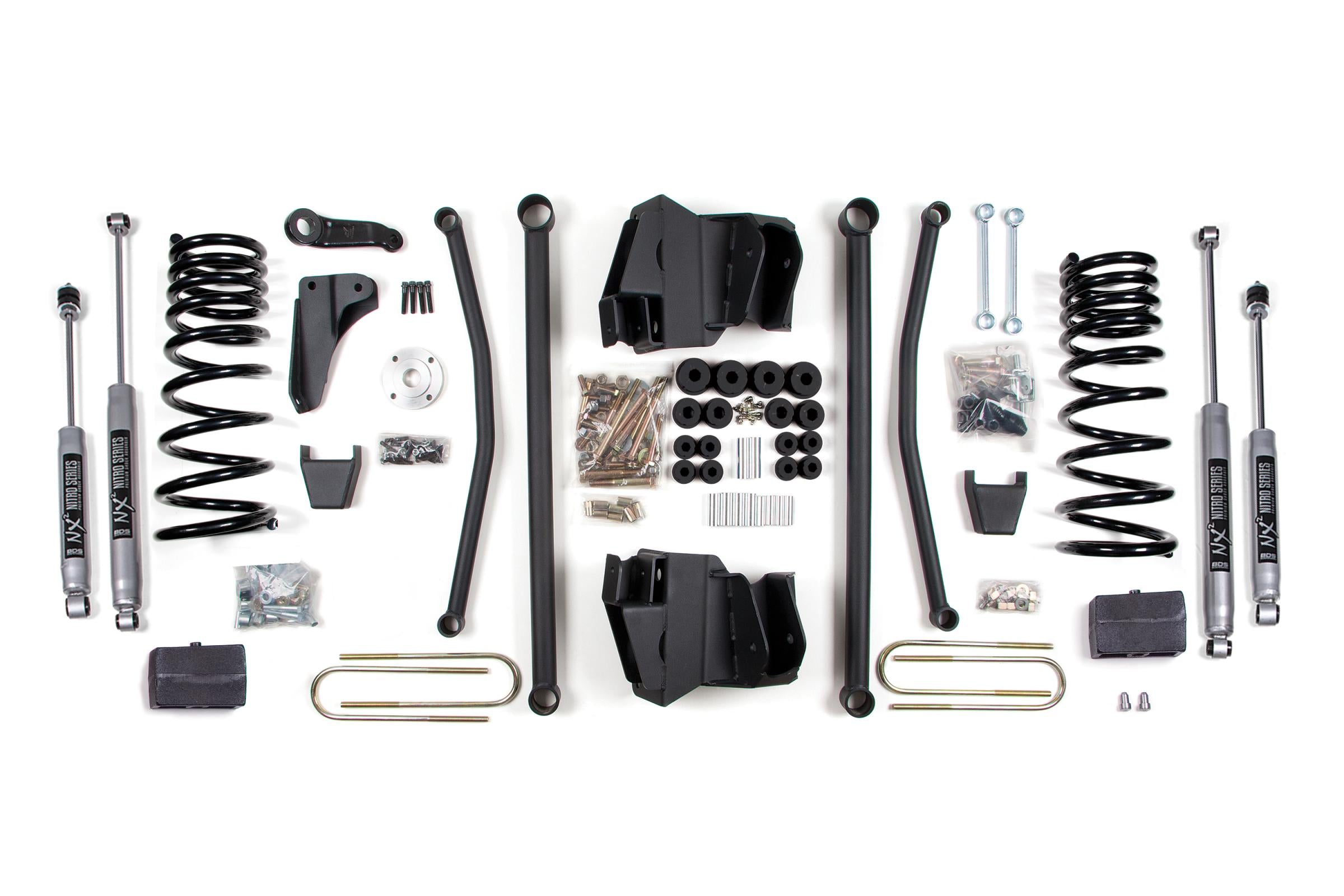 8 Inch Leaf Spring Lift Kit Long Arm Dodge Ram 2500 09-13 4WD Diesel With NX2 Shocks
