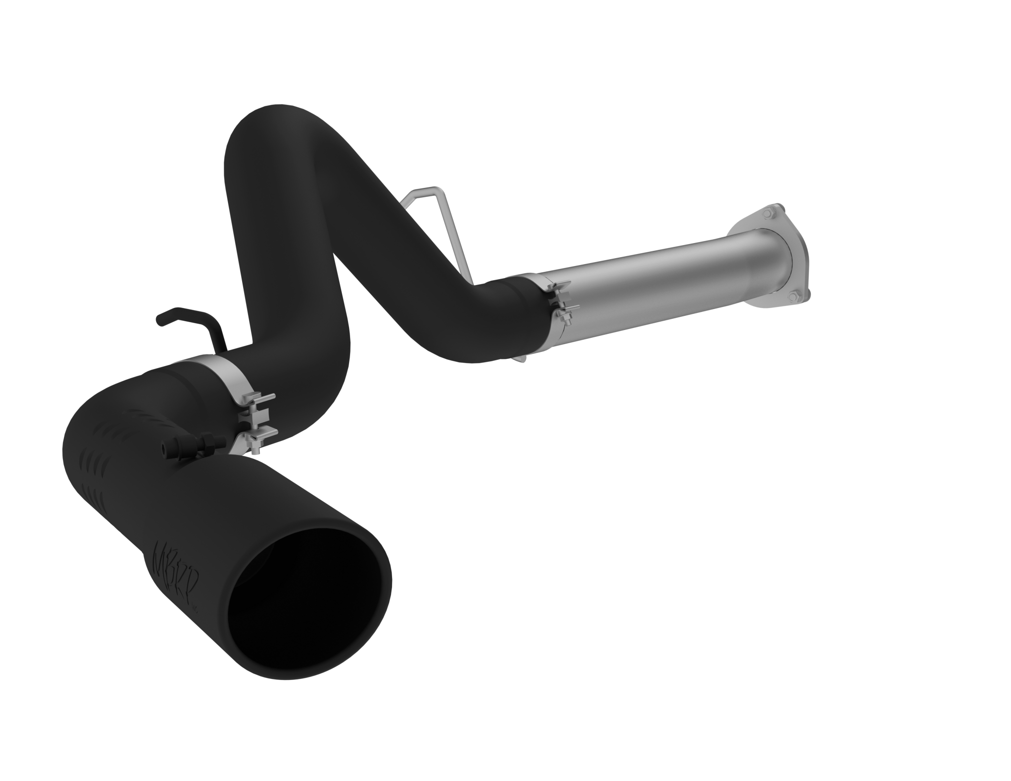 4 Inch Filter Back Single Side Black Coated For 07-10 Silverado/Sierra 2500/3500 Duramax All LMM MBRP