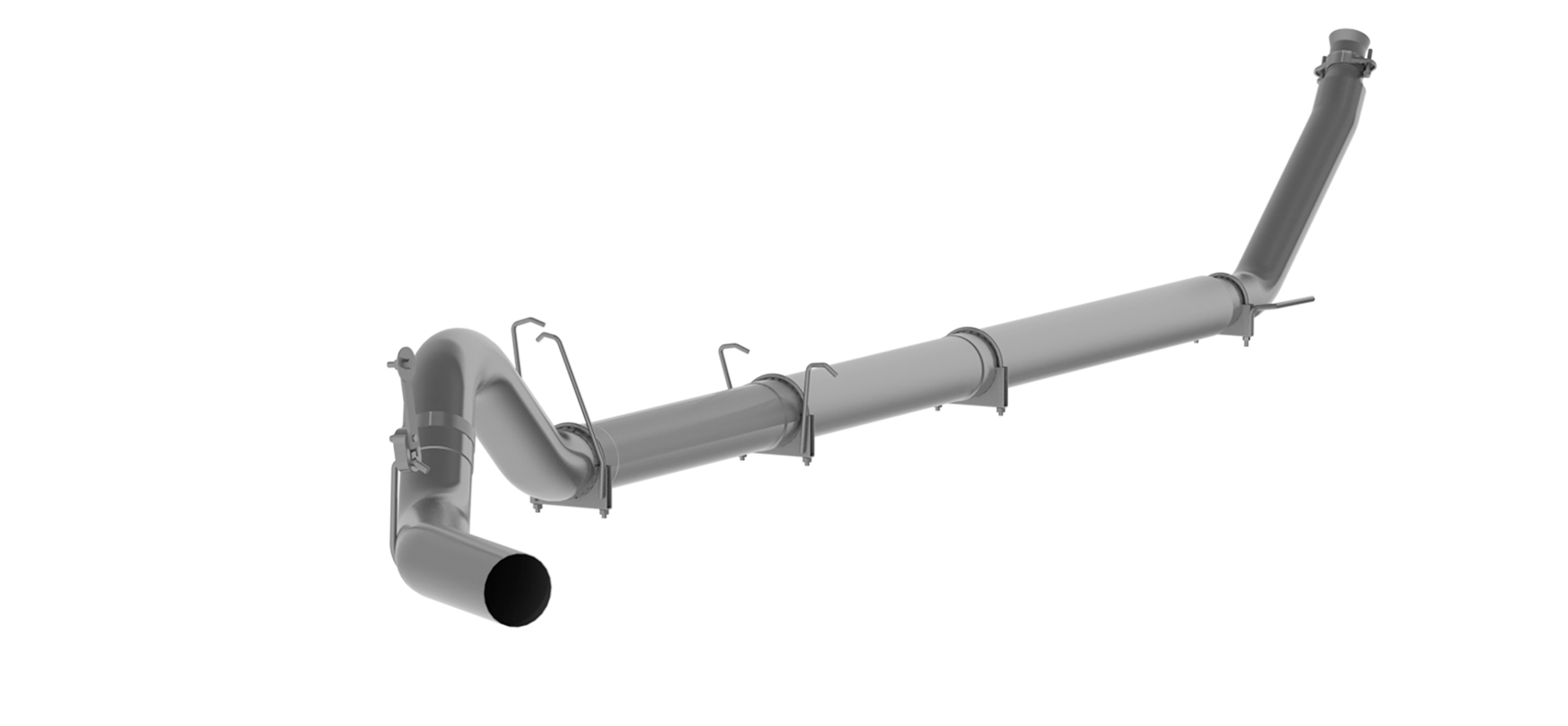 Dodge 5 Inch Single Side Turbo No Muffler Armor Lite For 98-02 Dodge Ram 2500/3500 Cummins MBRP